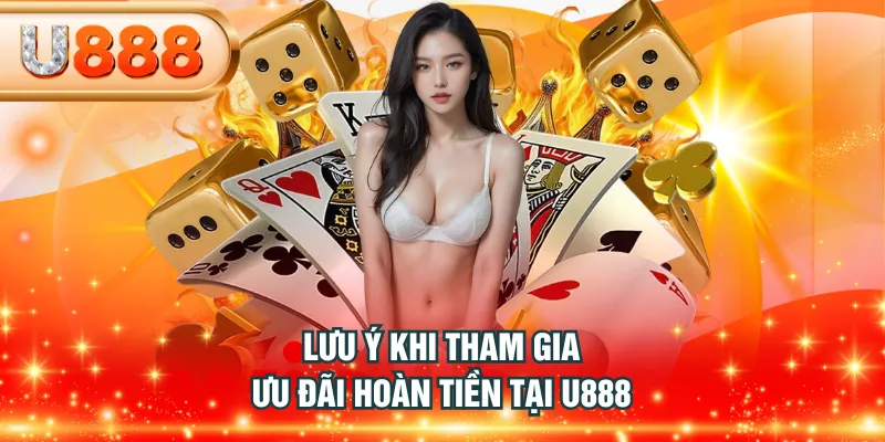 Lưu ý khi tham gia ưu đãi hoàn tiền tại U888