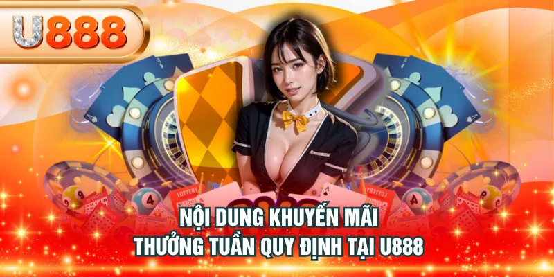 Nội dung khuyến mãi thưởng tuần quy định tại U888