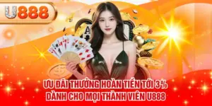 Ưu Đãi Thưởng Hoàn Tiền Tới 3% Dành Cho Mọi Thành Viên U888